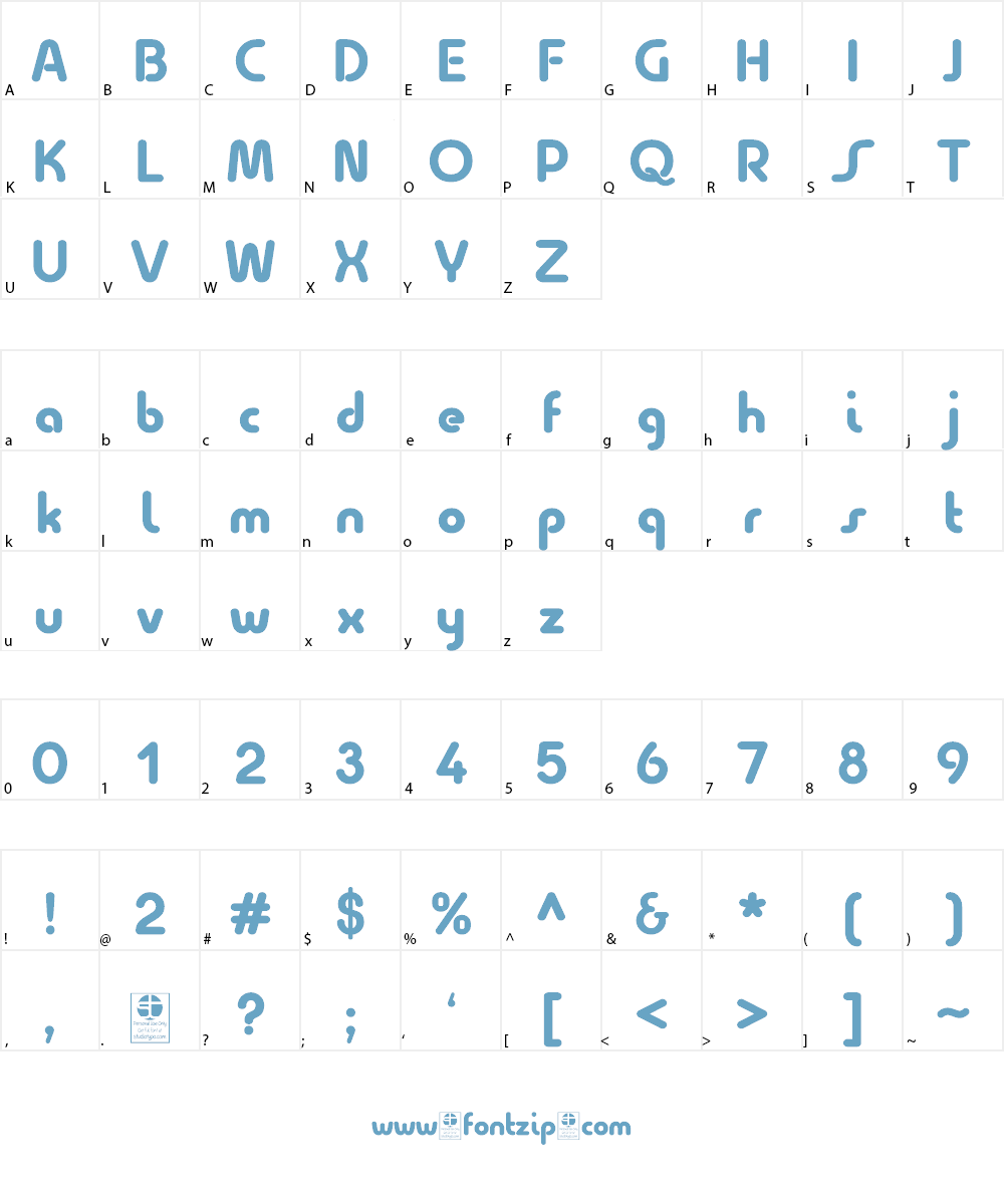 Quesat Demo Font Character